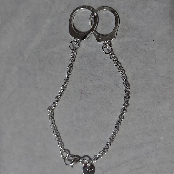 HANDCUFF Sterling Silver Bracelet - Picture 3 of 5